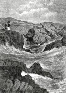 The Spouting Cave ، نيوبورت ، رود آيلاند ، الولايات المتحدة الأمريكية ، 4 مايو 1872 بواسطة سي جريسولد